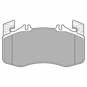 Brake Pad Set, disc brake (LP3654)