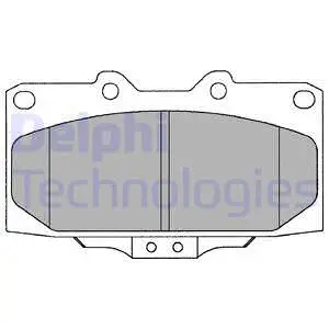 Brake Pad Set, disc brake (LP1020)