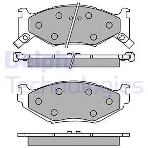 Brake Pad Set, disc brake (LP891)