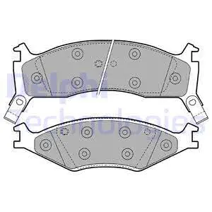Brake Pad Set, disc brake (LP1021)