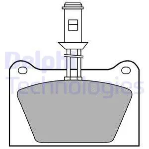 Brake Pad Set, disc brake (LP435)
