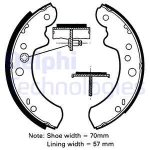 Brake Shoe Set (LS1419)