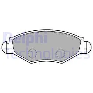 Brake Pad Set, disc brake (LP1699)