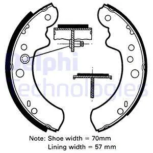 Brake Shoe Set (LS1312)