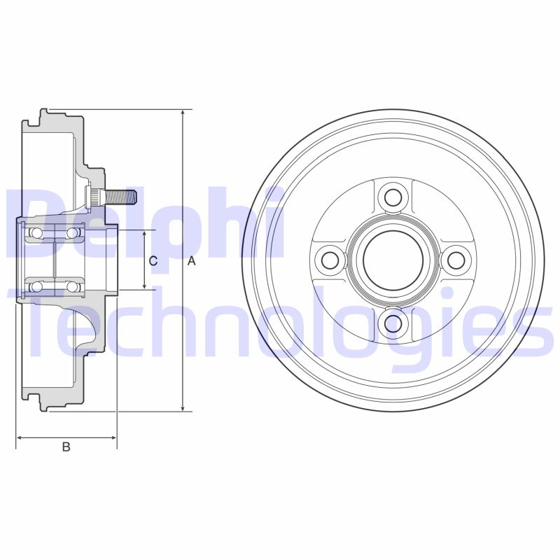 Brake Drum (BFR589)