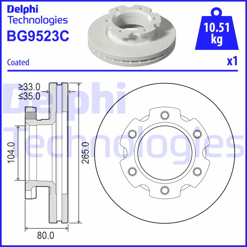 Brake Disc (BG9523C)
