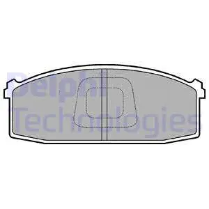Brake Pad Set, disc brake (LP686)