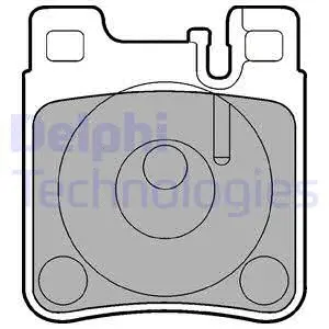 Brake Pad Set, disc brake (LP841)