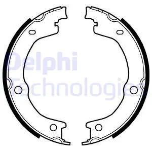 Brake Shoe Set, parking brake (LS2118)