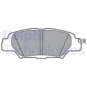 Brake Pad Set, disc brake (LP3394)