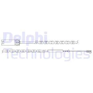 Warning Contact, brake pad wear (LZ0244)