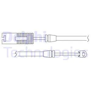 Warning Contact, brake pad wear (LZ0118)