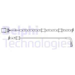 Warning Contact, brake pad wear (LZ0282)