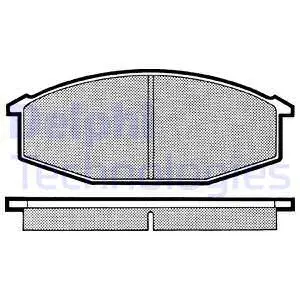 Brake Pad Set, disc brake (LP230)