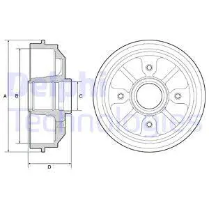 Brake Drum (BF282)