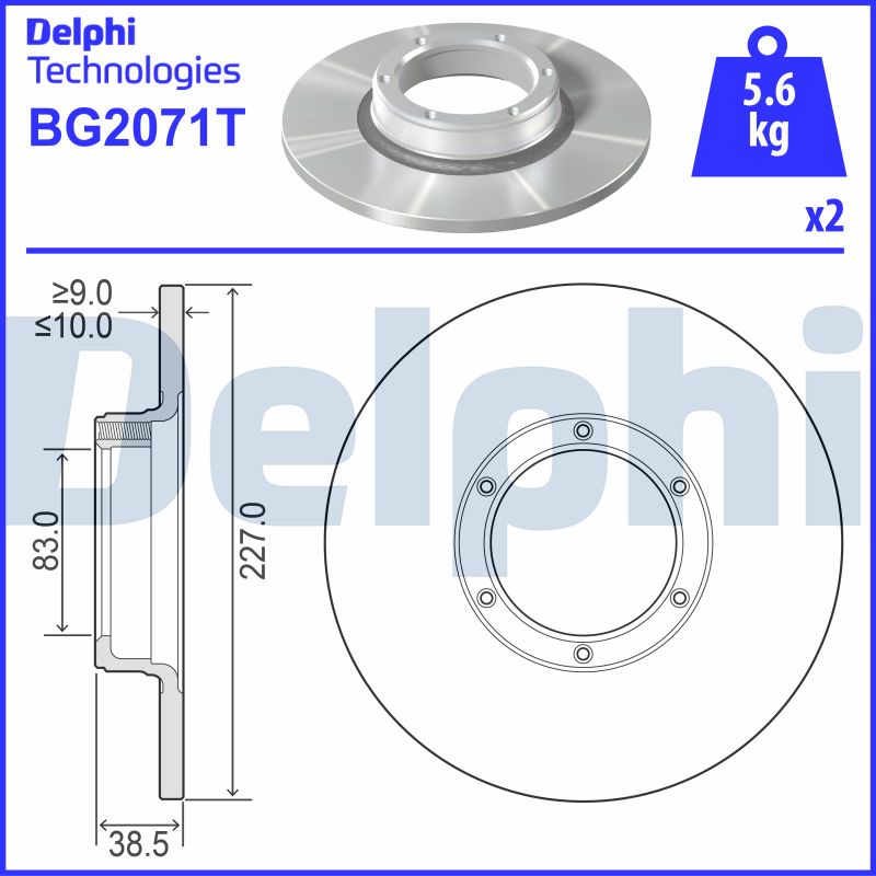 Brake Disc (BG2071T)