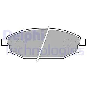 Brake Pad Set, disc brake (LP1665)