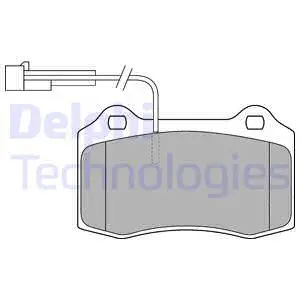 Brake Pad Set, disc brake (LP1543)