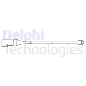 Warning Contact, brake pad wear (LZ0278)