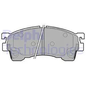 Brake Pad Set, disc brake (LP1076)