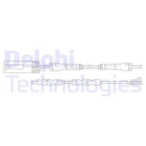 Warning Contact, brake pad wear (LZ0253)