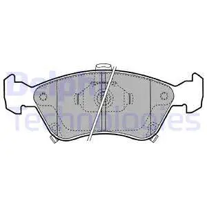 Brake Pad Set, disc brake (LP1231)