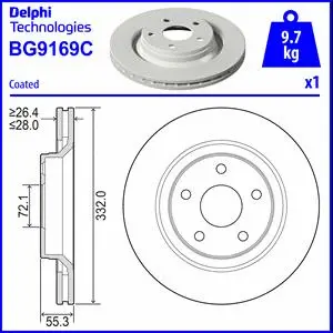 Brake Disc (BG9169C)