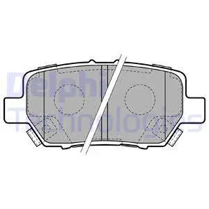 Brake Pad Set, disc brake (LP2160)