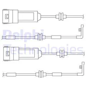 Warning Contact, brake pad wear (LZ0145)