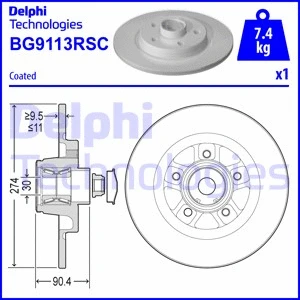 Brake Disc (BG9113RSC)
