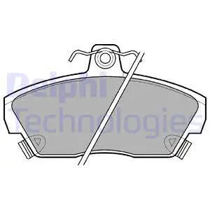 Brake Pad Set, disc brake (LP618)