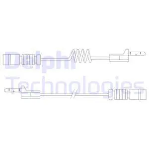 Warning Contact, brake pad wear (LZ0280)