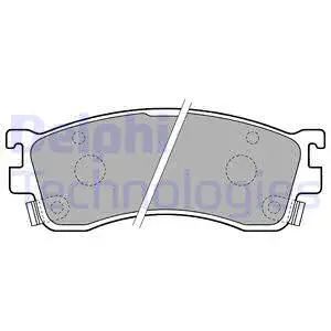 Brake Pad Set, disc brake (LP1764)