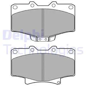 Brake Pad Set, disc brake (LP1070)