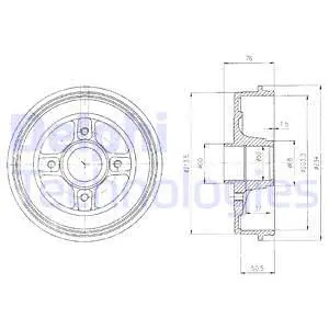Brake Drum (BF427)