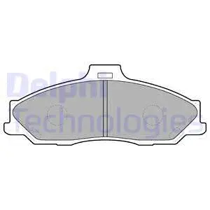 Brake Pad Set, disc brake (LP1555)