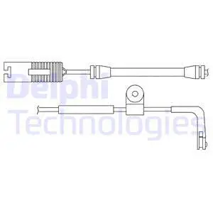 Warning Contact, brake pad wear (LZ0159)