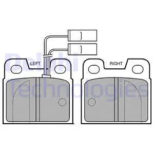 Brake Pad Set, disc brake (LP484)