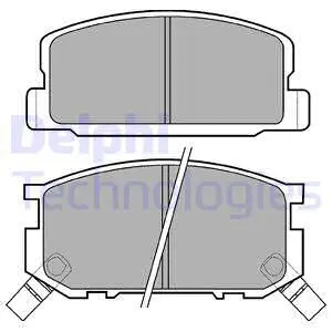 Brake Pad Set, disc brake (LP402)