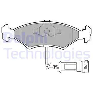 Brake Pad Set, disc brake (LP255)