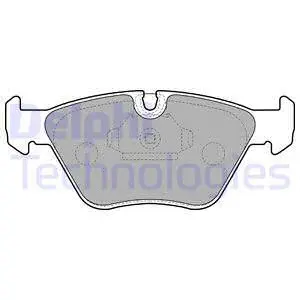 Brake Pad Set, disc brake (LP1608)