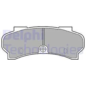Brake Pad Set, disc brake (LP589)