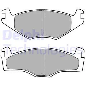 Brake Pad Set, disc brake (LP420)