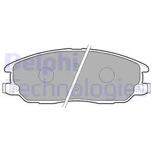 Brake Pad Set, disc brake (LP1769)