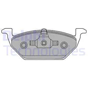 Brake Pad Set, disc brake (LP1436)