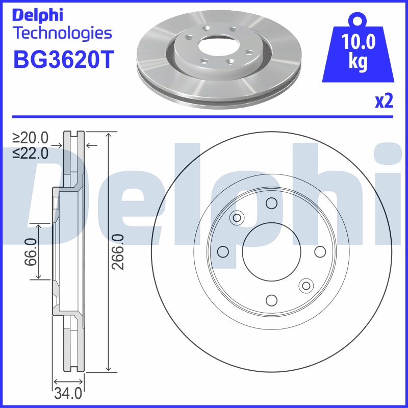 Brake Disc (BG3620T)