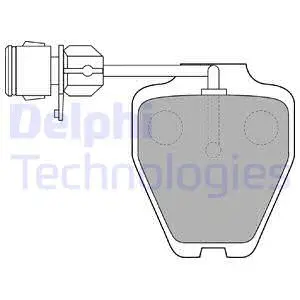 Brake Pad Set, disc brake (LP1530)