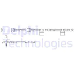Warning Contact, brake pad wear (LZ0241)