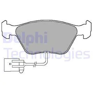 Brake Pad Set, disc brake (LP1598)