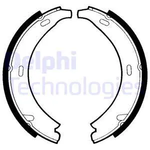 Brake Shoe Set, parking brake (LS1371)